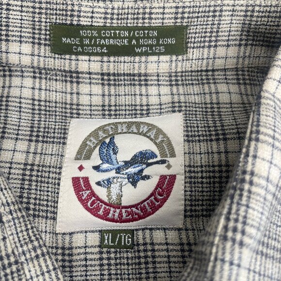 Vintage Hathaway Authentic Men's 100% Cotton Button Down Shirt Casual Sz XL - Picture 6 of 8